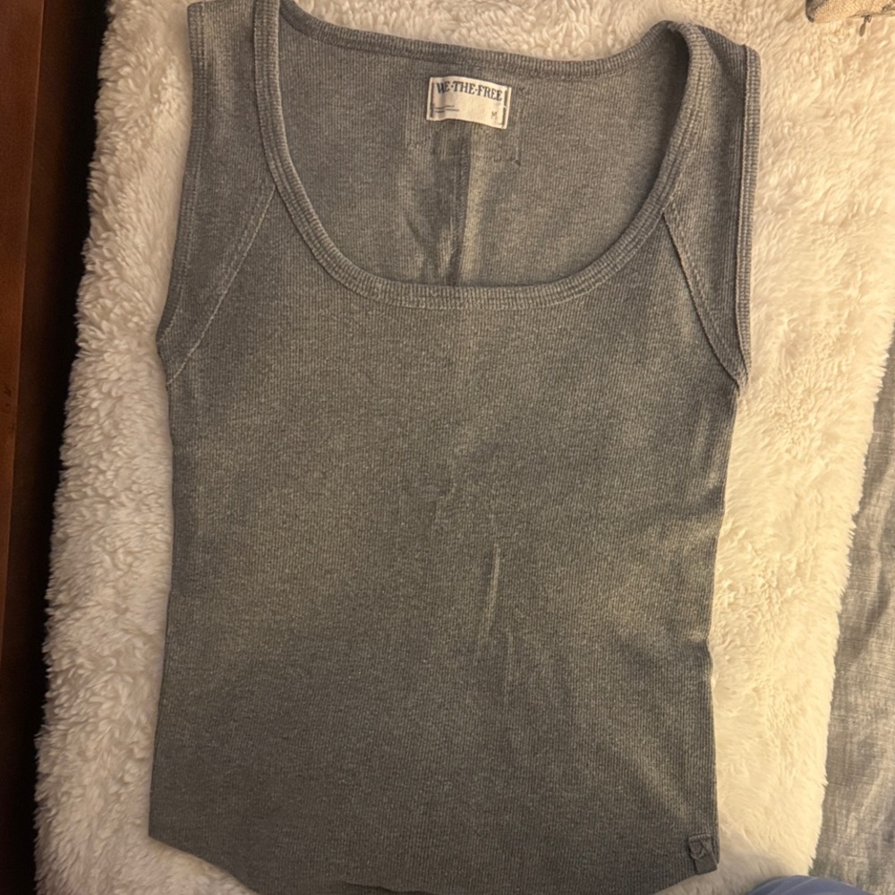 Free People Gray Tank Top